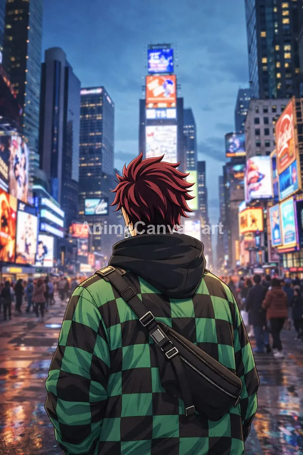 Tanjiro Kamado anime wallpaper, Mobile HD, fan-made